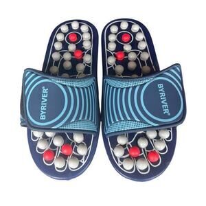 BYRIVER therapeutic acupressure massage slip on slides size M sz 8-9
